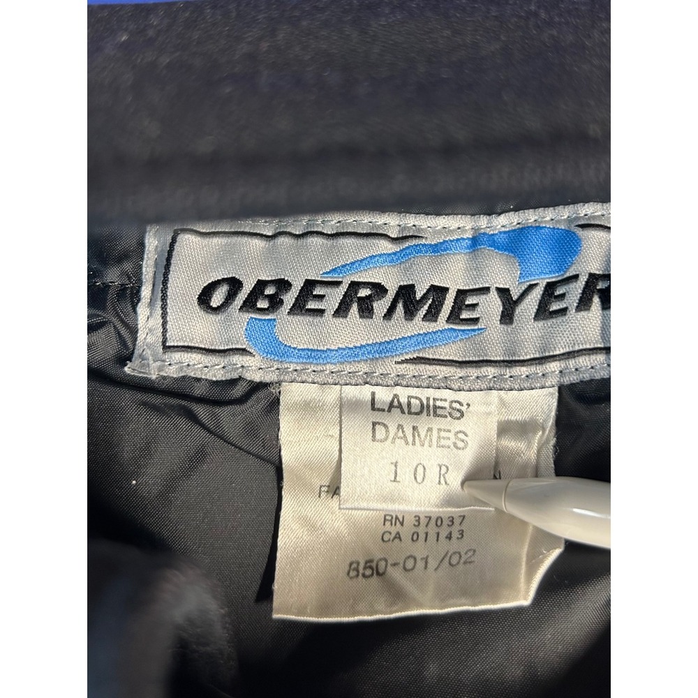 Obermeyer Women Black Wool Blend Ski‎ Pants Snow Trousers Size 10 - Picture 4 of 9